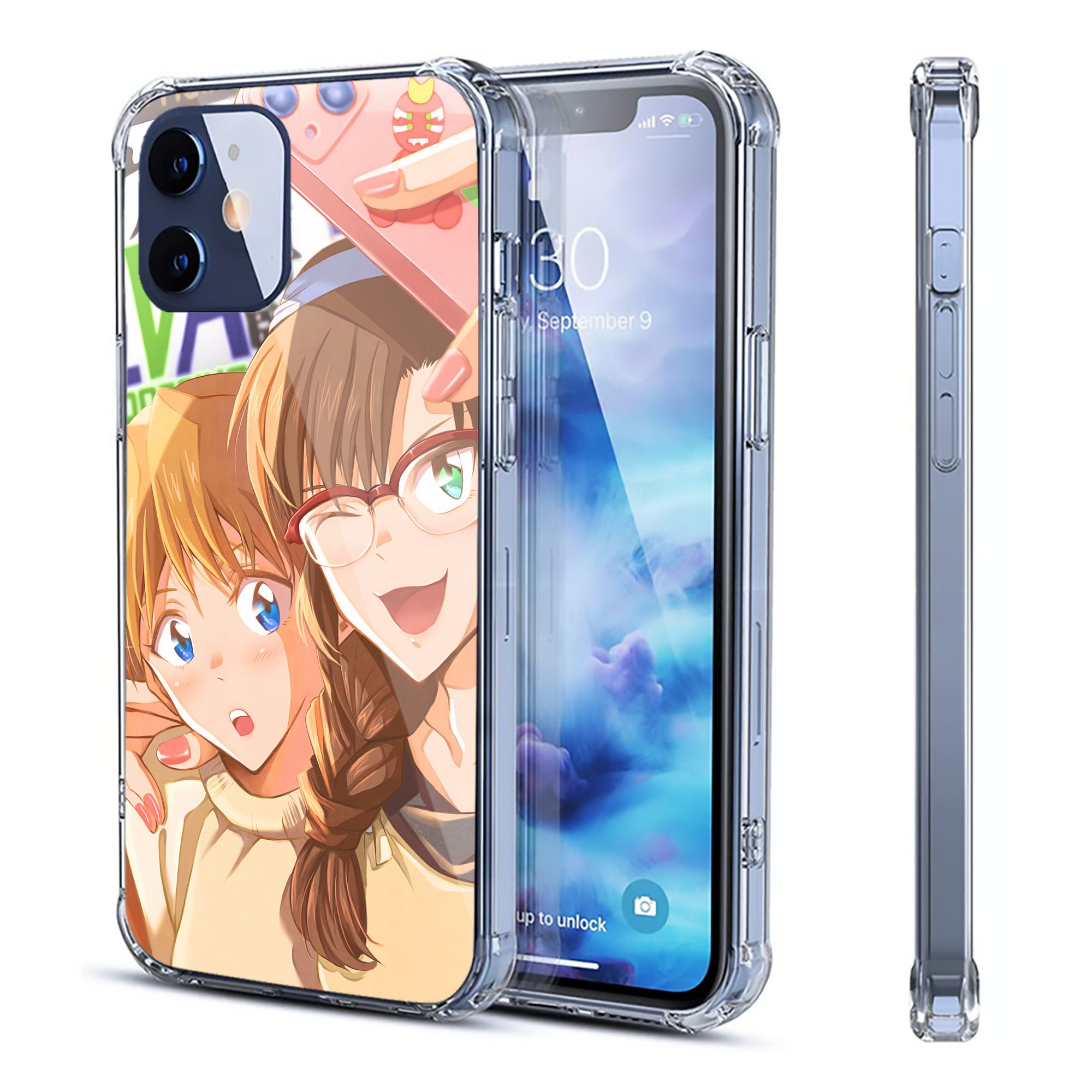（画像用） EVA 新世紀エヴァンゲリオン 【iPhone 12シリーズ対応】透明スマホケース（クリアソフトケース）